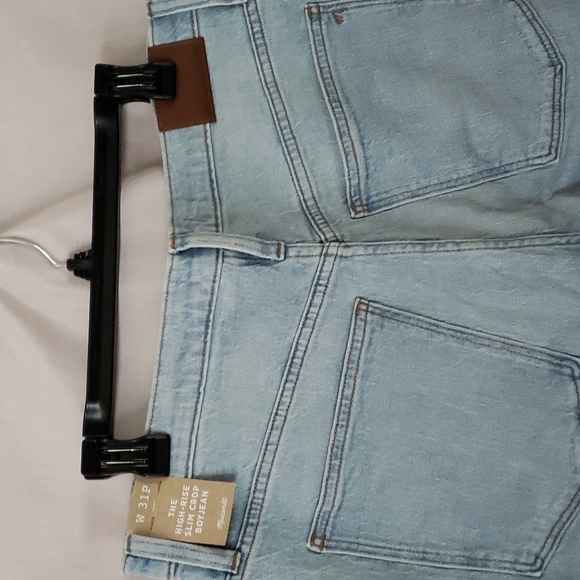 NEW Madewell High-Rise Slim Boy Jeans - Picture 5 of 13